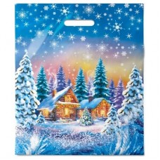 Пакет выр. 40х47+6 (45) НГ Снежный лес (50/500) Интер 