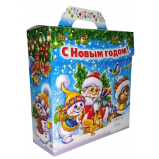 Коробка д/конфет 0,85-1кг «С Новым Годом!» арт №8501