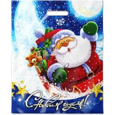 Пакет выр. 38х47+6 (60) НГ Новогодний привет, ламин (50/500) Интер