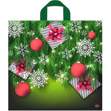 Пакет петл.44х42+6 (70) НГ Подарки в елках (50/300) Тико 