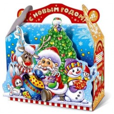 Коробка д/конфет 1,3-1,6 "Друзья" р-р 230х120х165/250 (1/125) 